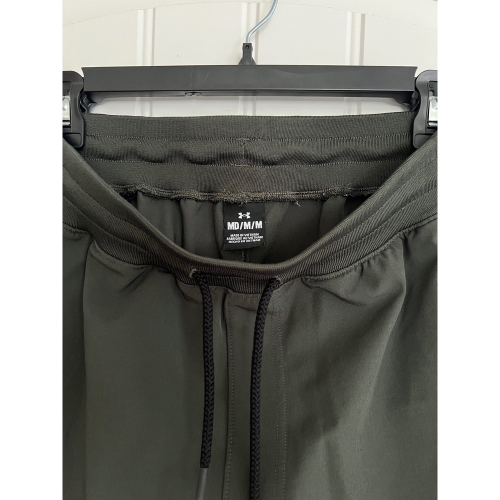 Under Armour Women's Tall Size Medium Working Tapered Pants Forest Green - Picture 4 of 12